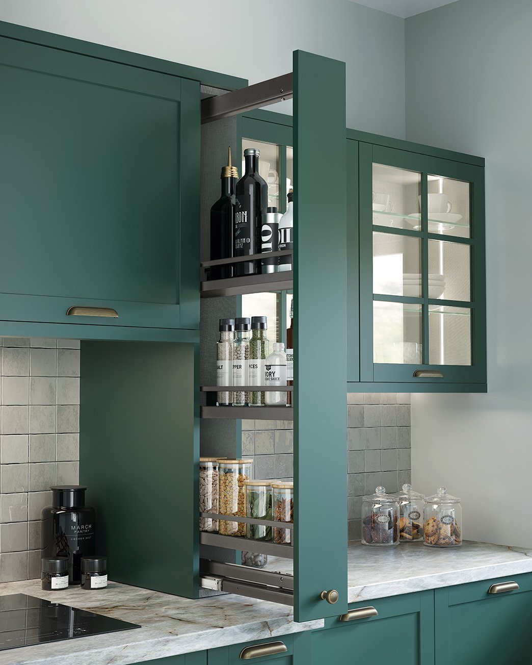 Ergo Over Counter Pull-Out Wall Unit
