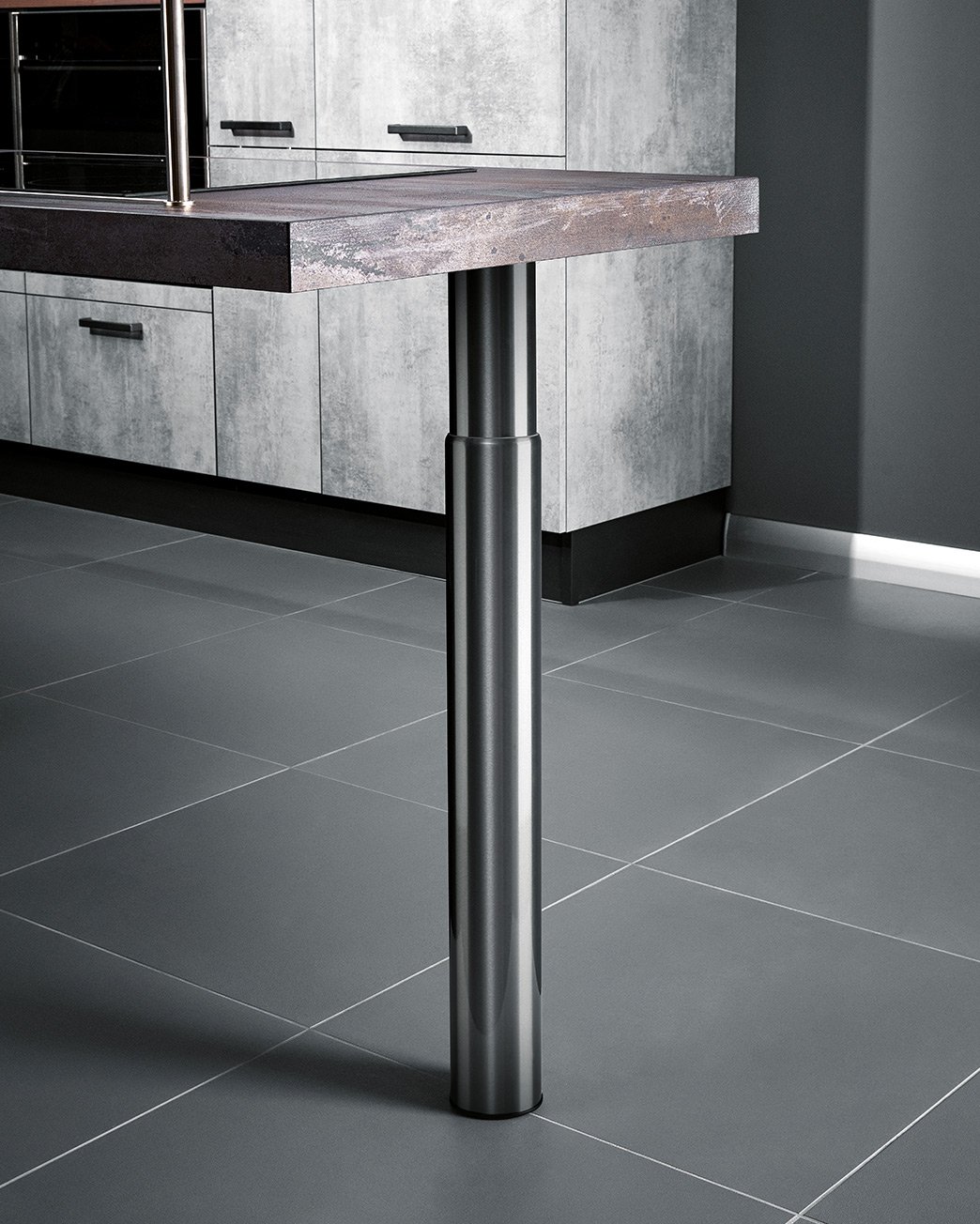 Height Adjustable Steel Leg
