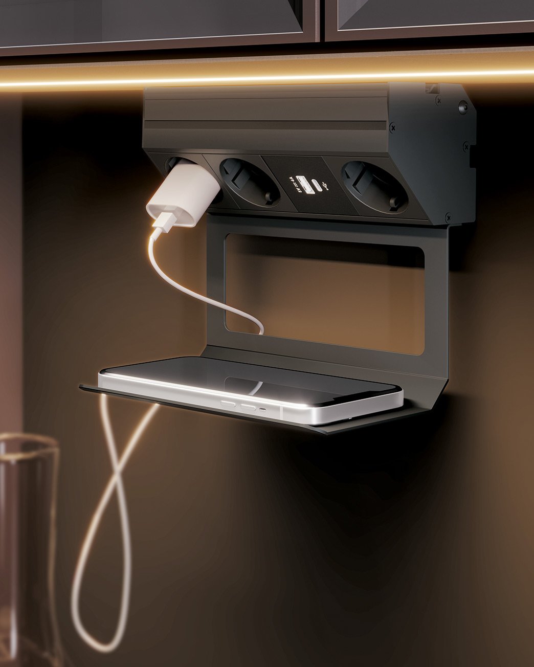 Power Unit with Black Shelf