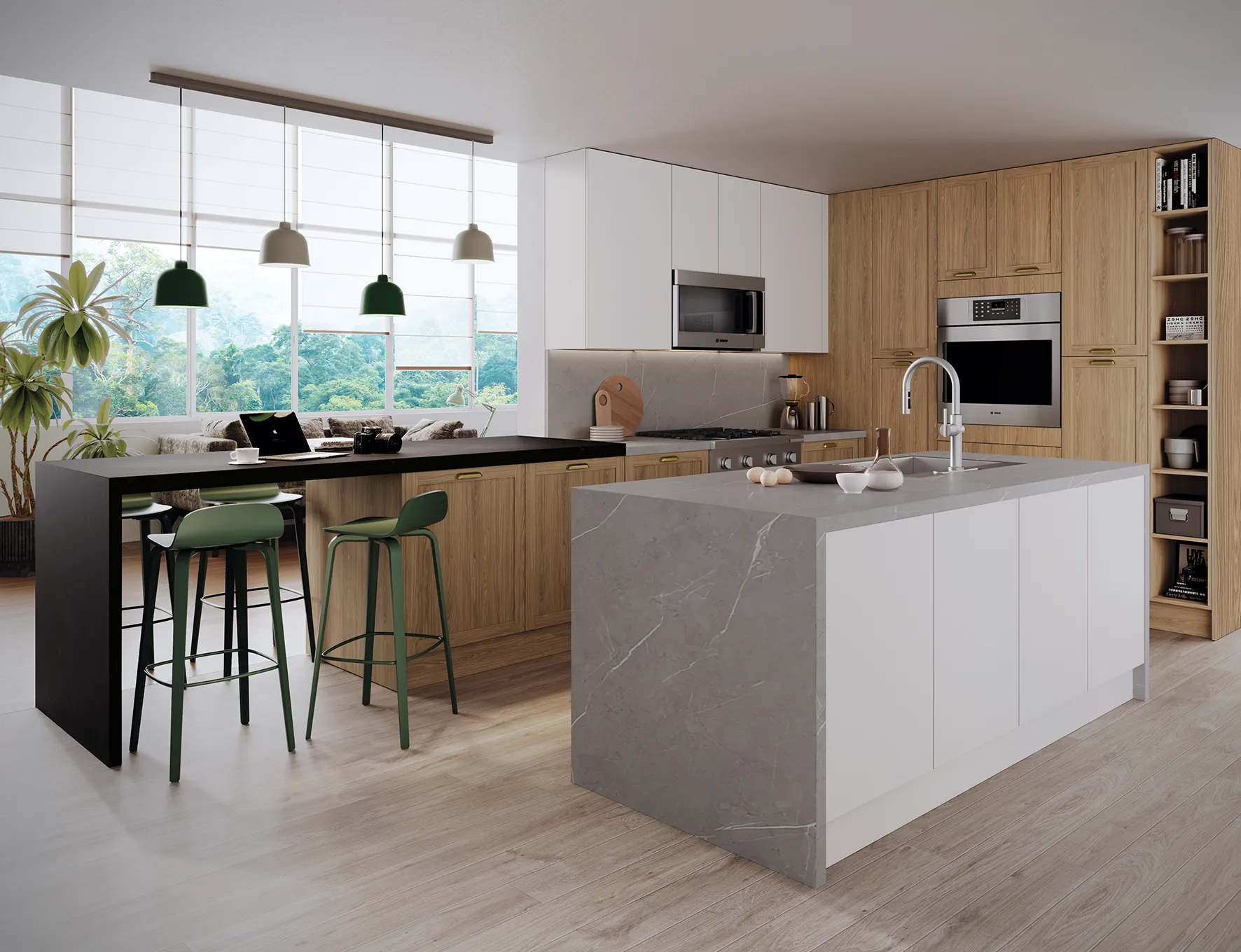 Clean Compact Kitchen Design